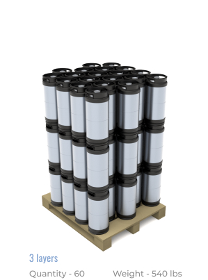 1/6 BBL ECO Keg, 60 Items